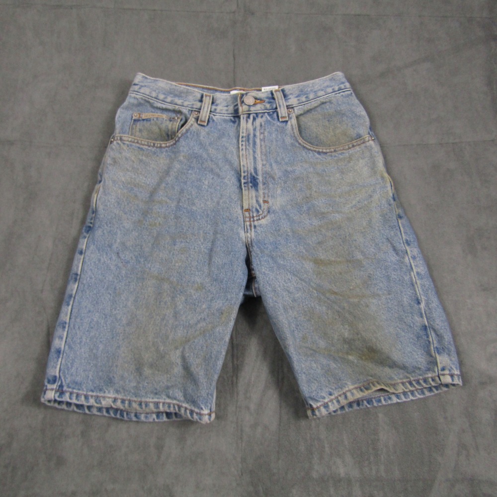 Calvin Klein Denim Shorts Mens 28 Light Blue Easy Fit Vintage ZMPP693